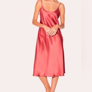 La Perla Peach Silk Material